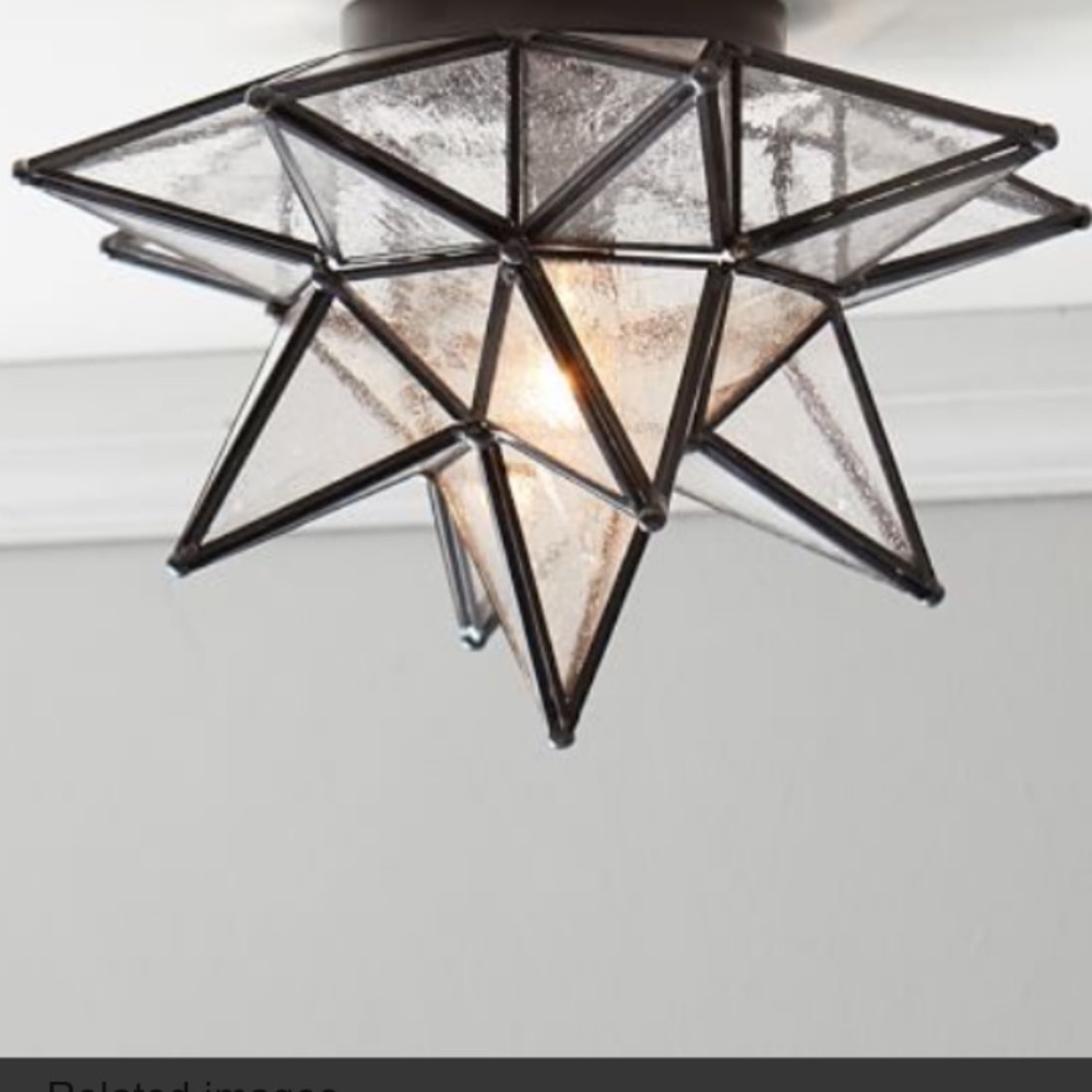 Pottery Barn Olivia Star Flush mount light/s